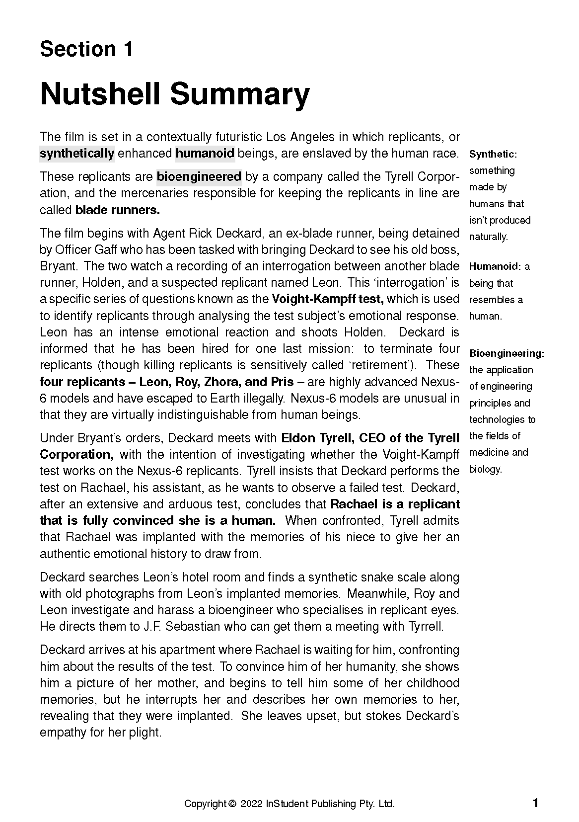 Text Guide: Blade Runner by Ridley Scott - Image 5