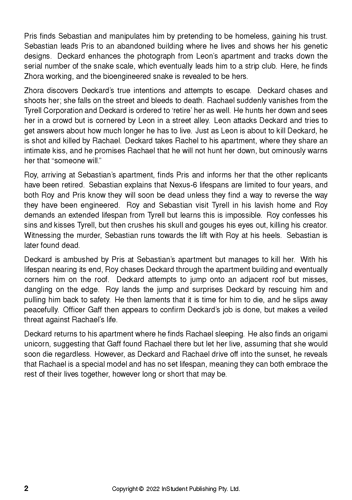 Text Guide: Blade Runner by Ridley Scott - Image 6