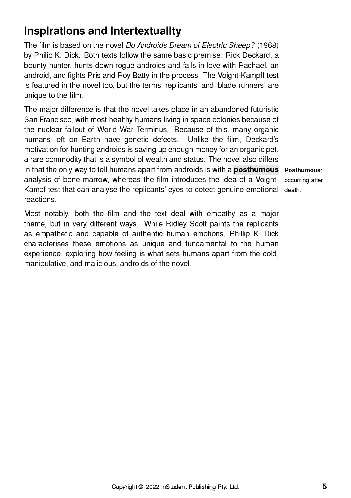 Text Guide: Blade Runner by Ridley Scott - Image 9