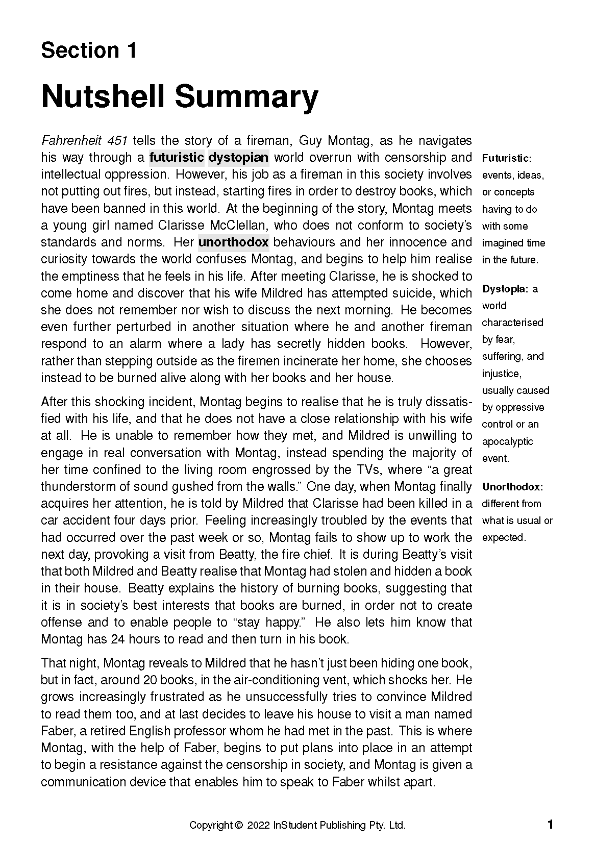 Text Guide: Fahrenheit 451 by Ray Bradbury - Image 5