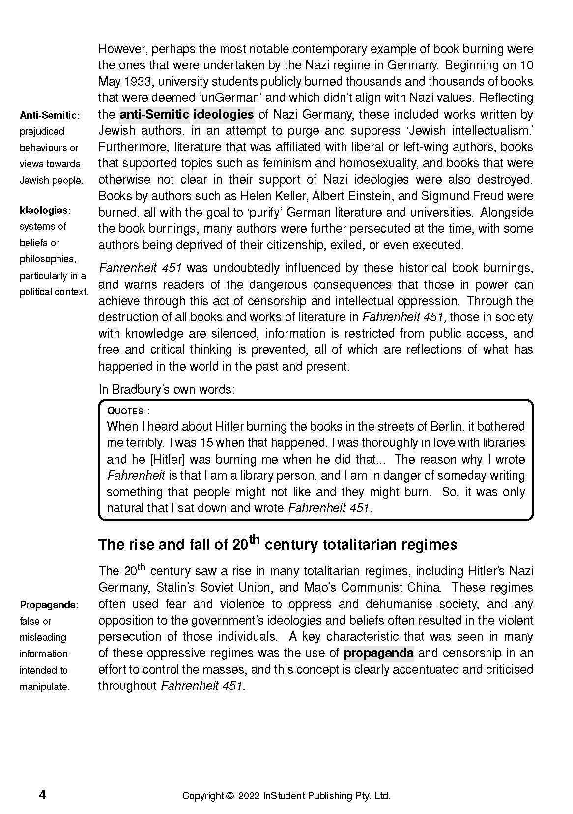 Text Guide: Fahrenheit 451 by Ray Bradbury - Image 8