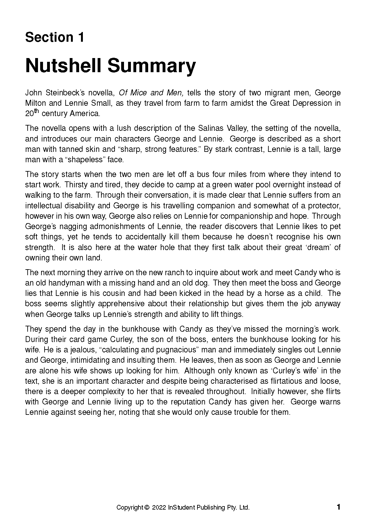 Text Guide: Of Mice and Men by John Steinbeck - Image 5