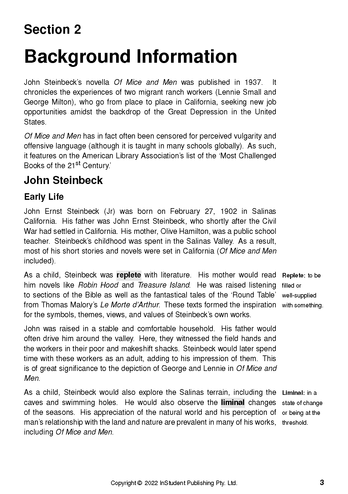 Text Guide: Of Mice and Men by John Steinbeck - Image 7