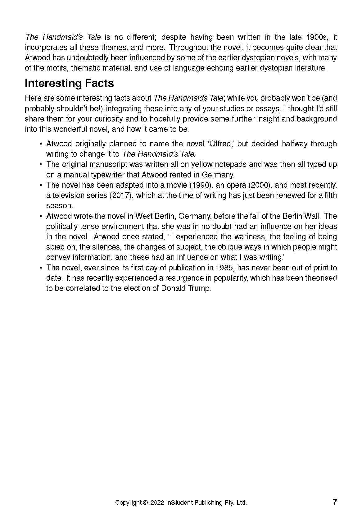 Text Guide: The Handmaid's Tale by Margaret Atwood - Image 12