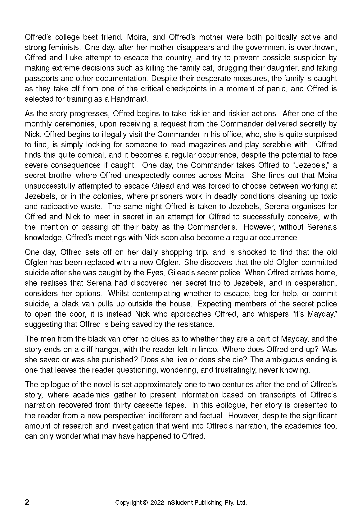 Text Guide: The Handmaid's Tale by Margaret Atwood - Image 7